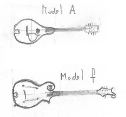 Model A a bluegrassový  f model